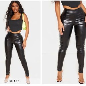 Shape Black PU Panelled Pants
US size 6